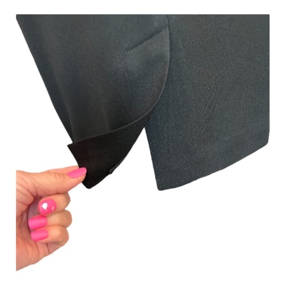 ✨ EUC AUGUST SILK Black Sleeveless V-Neck Dress | Women’s Sz 6 - Picture 6 of 10